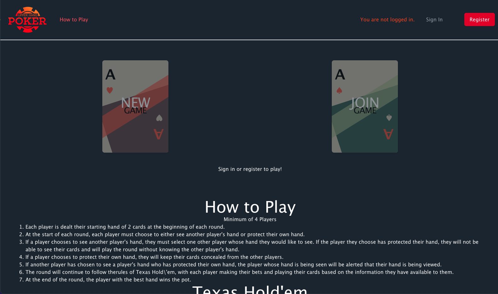 Upper Hand Poker